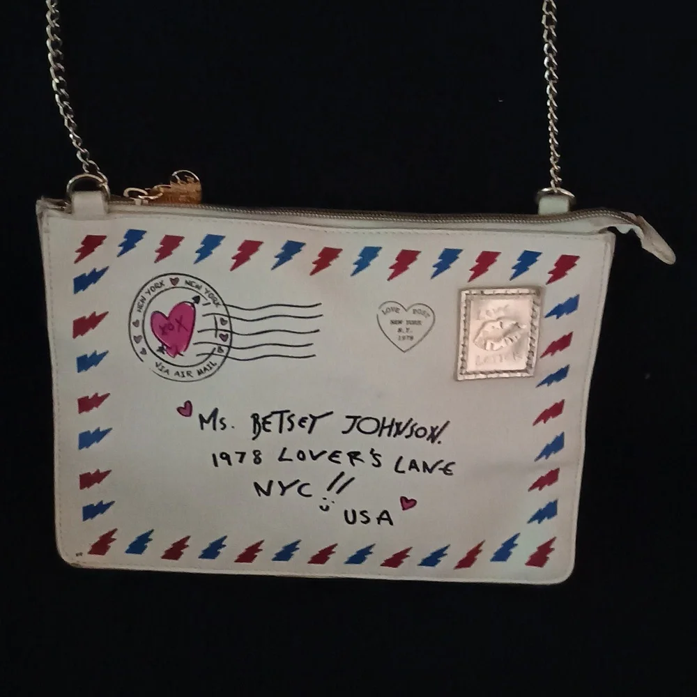 Betsy Johnson Love Letter S.W.A.K. Cross body Handbag Purse - Picture 1 of 8